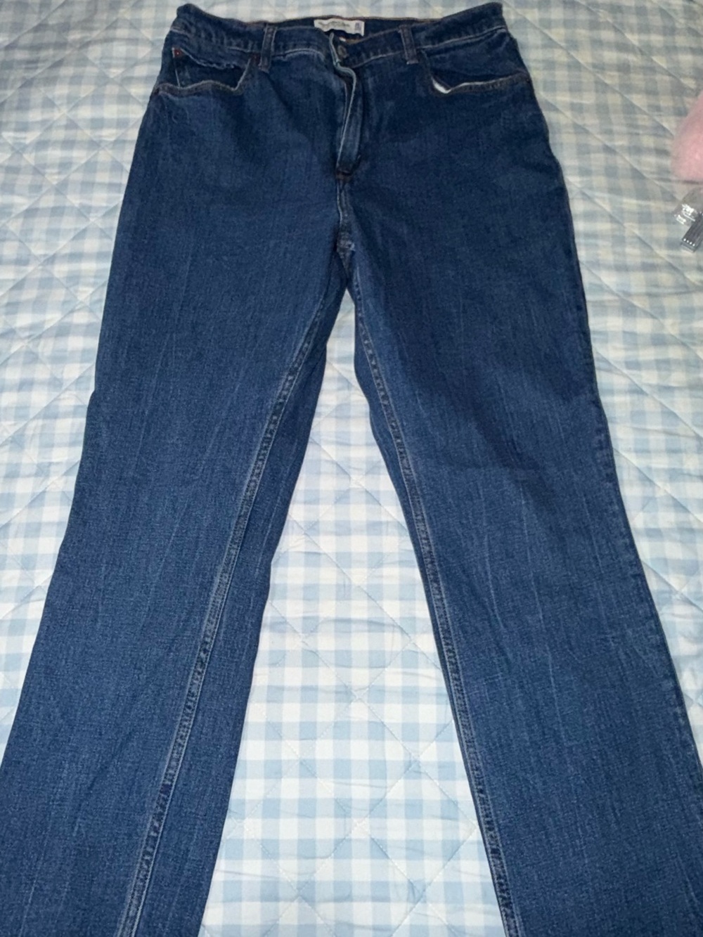 Abercrombie & Fitch High-Rise Women's Jeans in Dark Blue